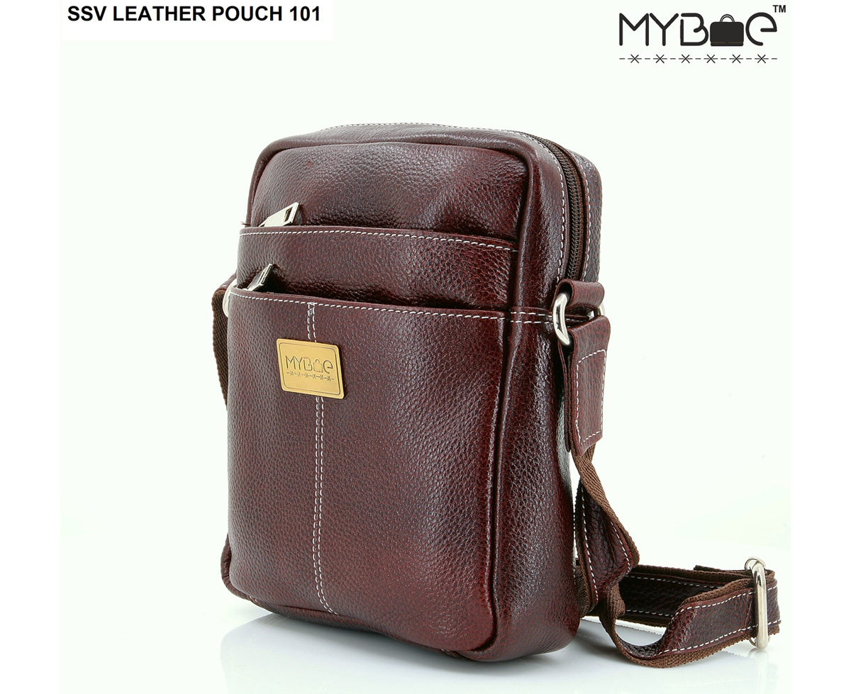 LEATHER SIDE SLING BAG