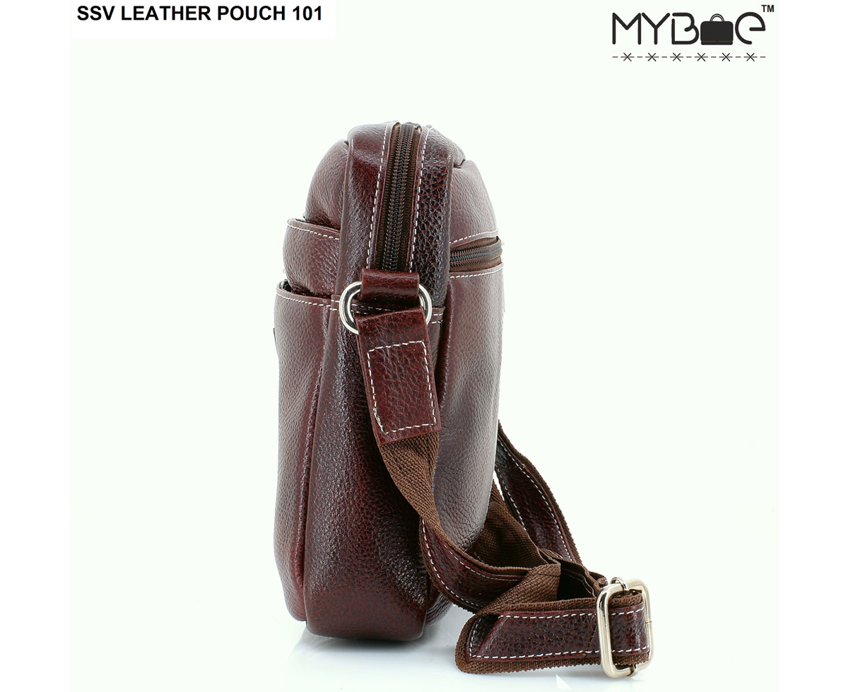 LEATHER SIDE SLING BAG