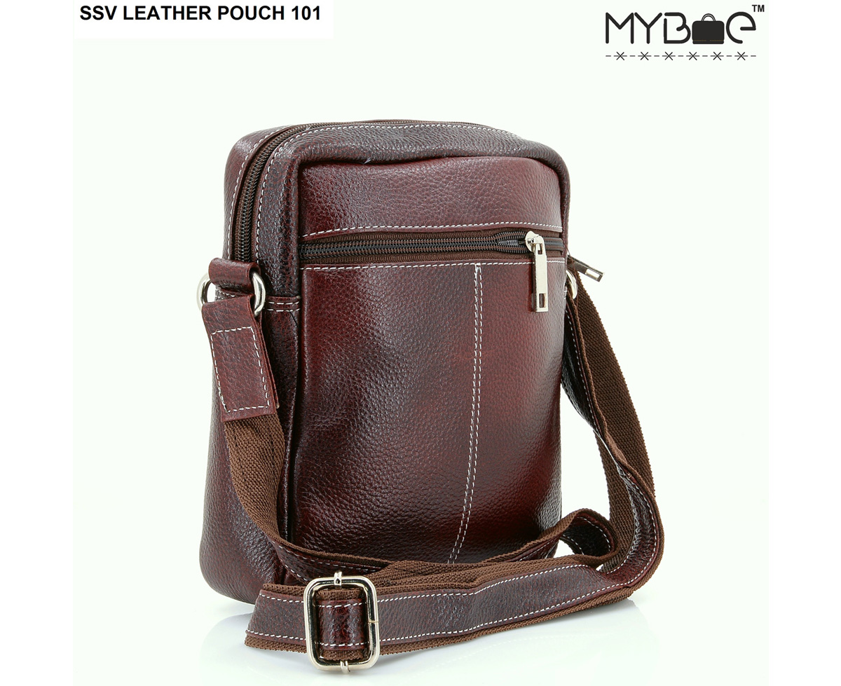 LEATHER SIDE SLING BAG