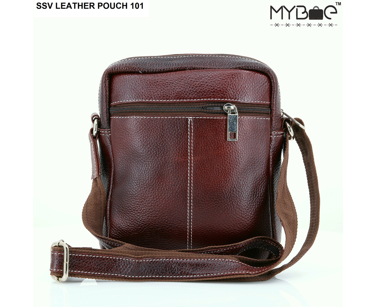 LEATHER SIDE SLING BAG