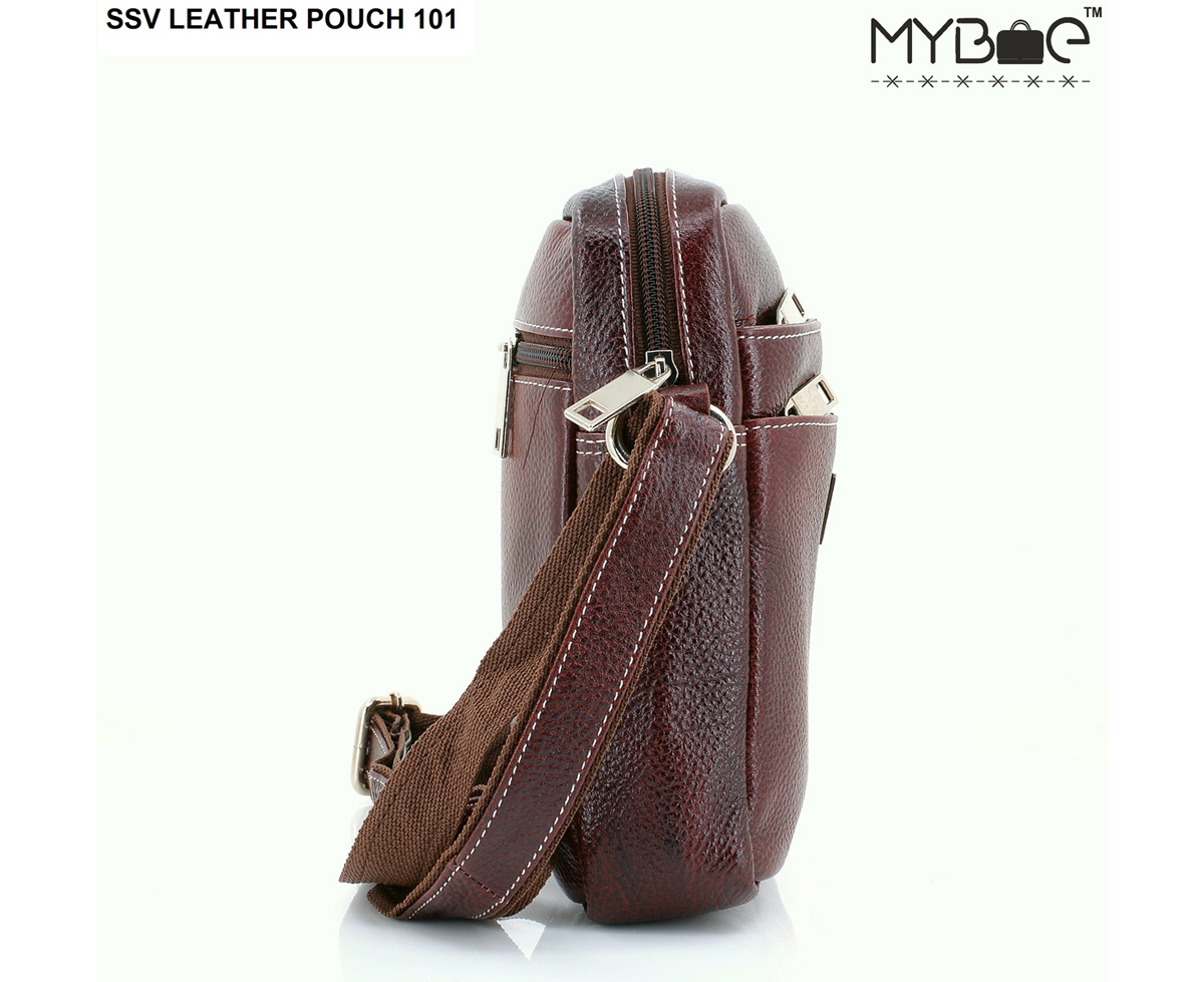 LEATHER SIDE SLING BAG