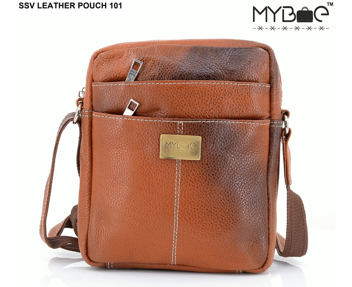 LEATHER SIDE SLING BAG