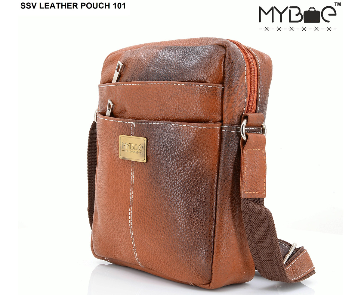 LEATHER SIDE SLING BAG