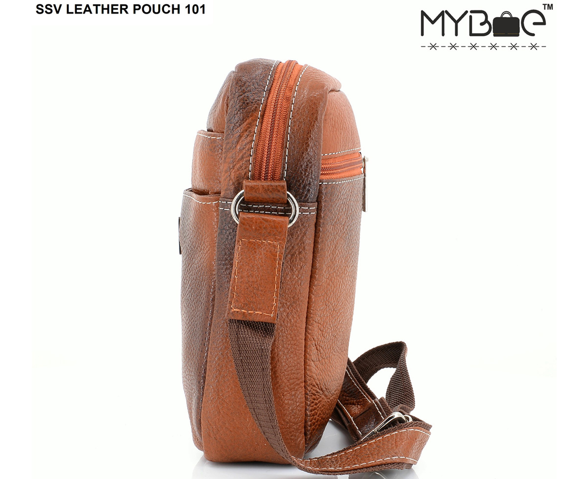 LEATHER SIDE SLING BAG