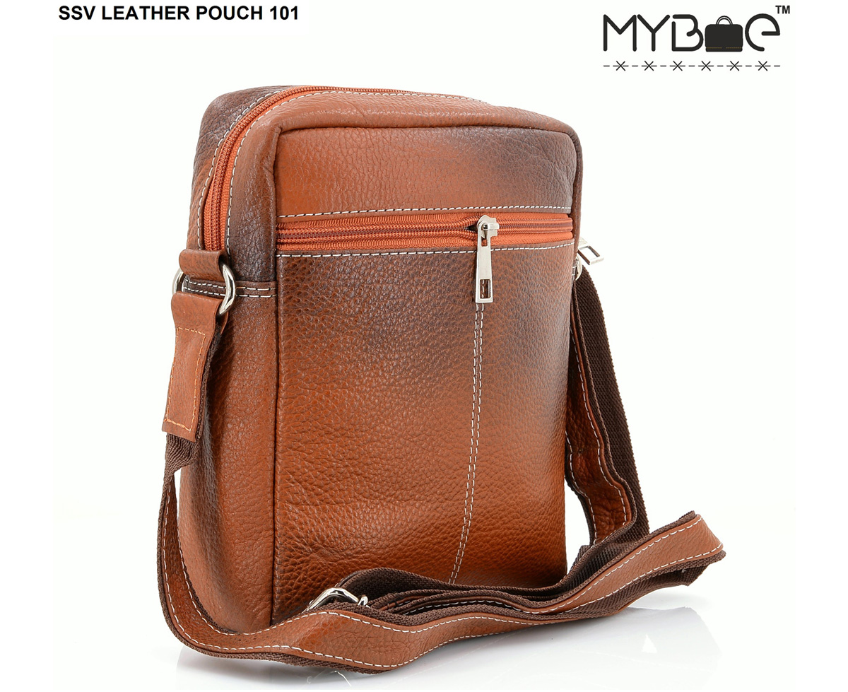 LEATHER SIDE SLING BAG