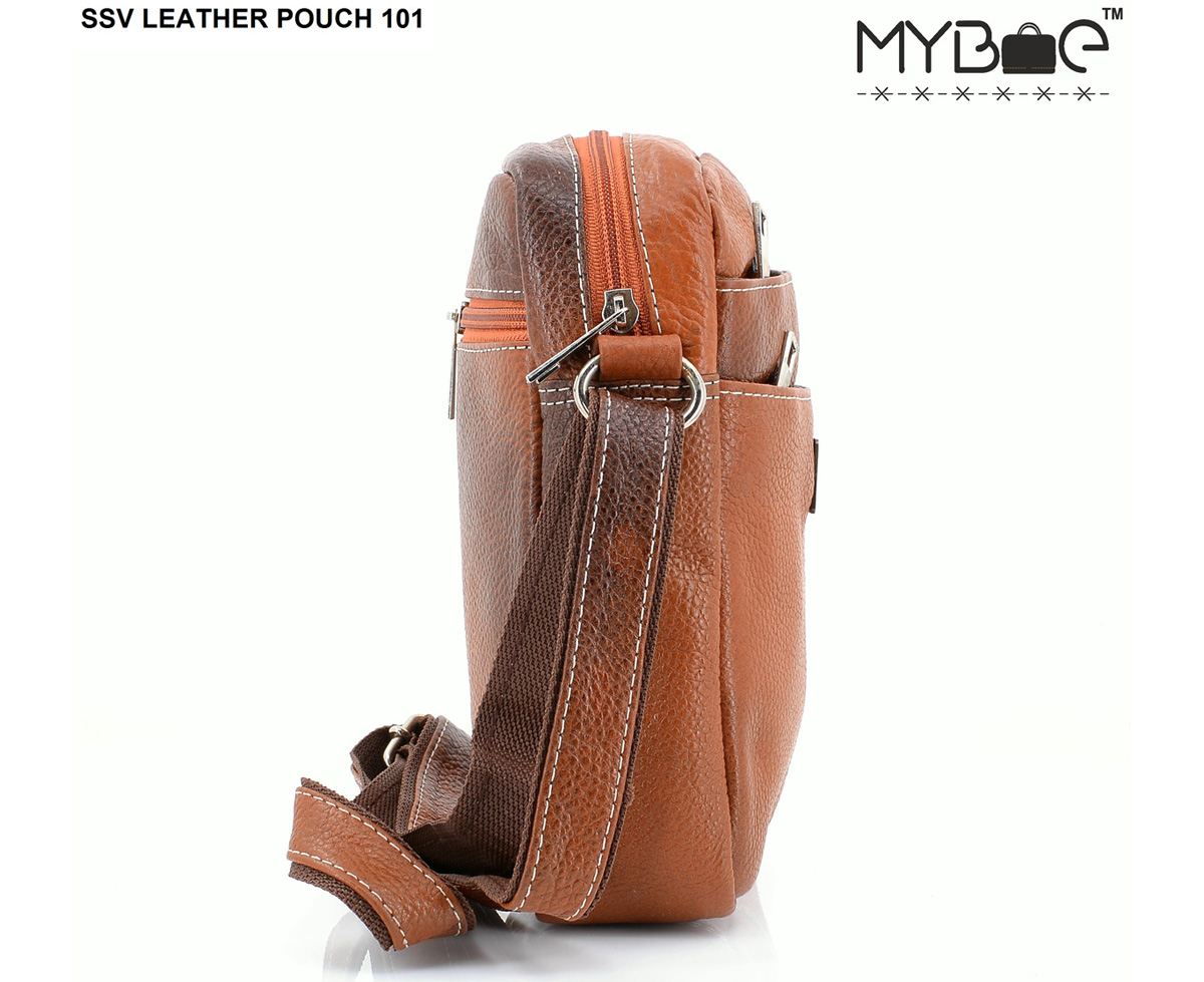 LEATHER SIDE SLING BAG