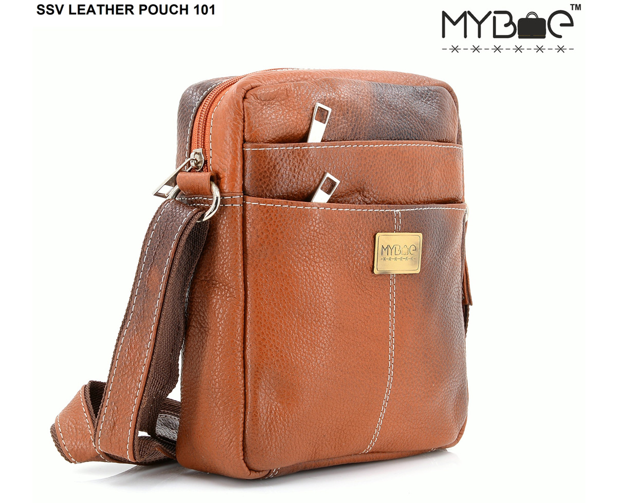 LEATHER SIDE SLING BAG