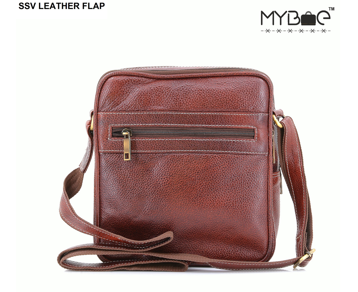 LEATHER SIDE SLING BAG