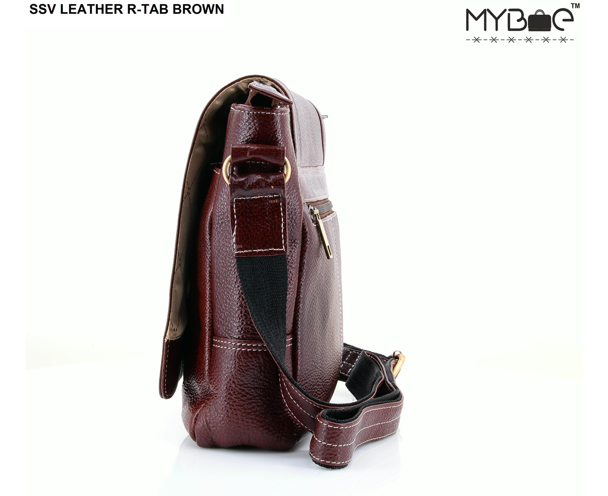 LEATHER SIDE SLING BAG